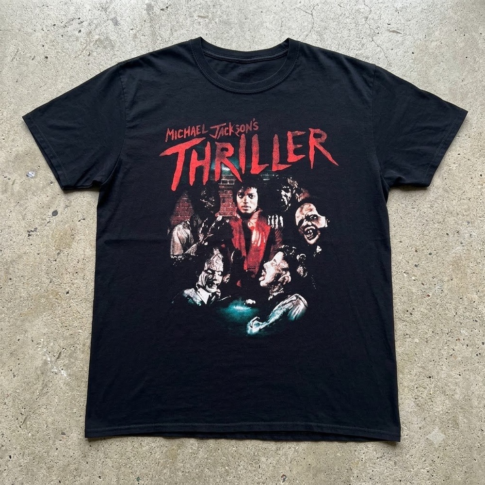 Michael Jackson Thriller Black Graphic Tee